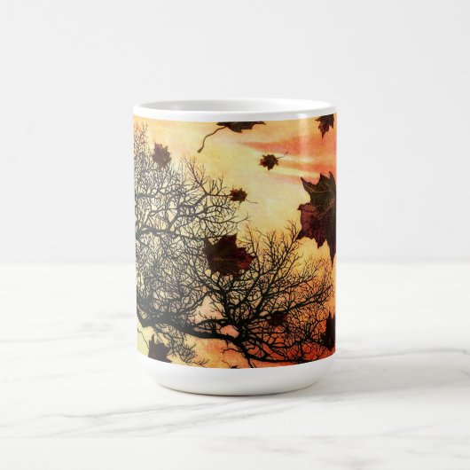 Windige Fall-TagesTasse Kaffeetasse (Mittel)