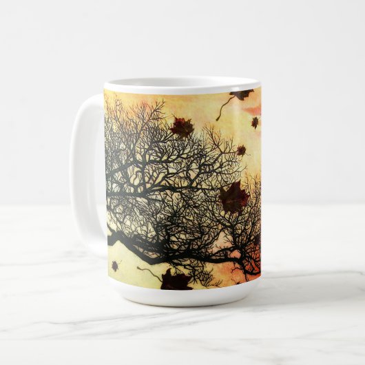Windige Fall-TagesTasse Kaffeetasse (Vorderseite Links)