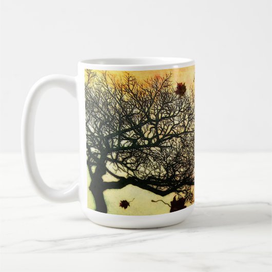 Windige Fall-TagesTasse Kaffeetasse (Links)