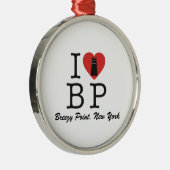 Windige Punkt-Leuchtturm-Verzierung Silbernes Ornament (Rechts)