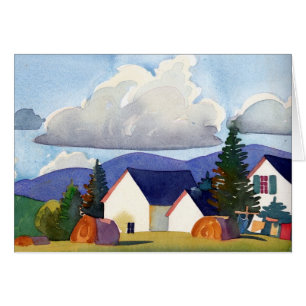 Windige Sommer-Nachmittagskarte