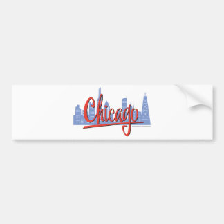 Windige Stadt-Skyline Chicagos Autoaufkleber