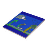 Windiger Tag Fliese (Seite)