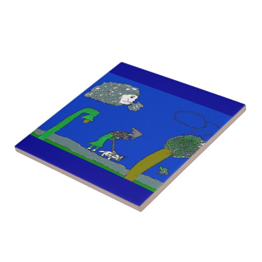 Windiger Tag Fliese (Seite)