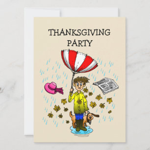 Windiges Herbstwetter für ein Thanksgiving-Dinner