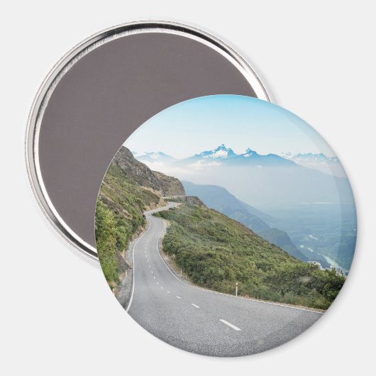 Winding Mountain Road | Olympischer Nationalpark Magnet (Vorderseite/Rückseite)