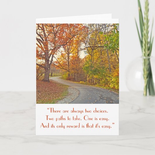 "WINDING PFAD DURCH WOODS" KARTE (Vorderseite)