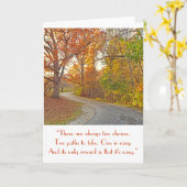 "WINDING PFAD DURCH WOODS" KARTE (Gelbe Blume)