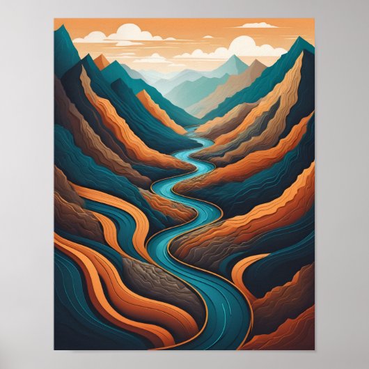 Winding River, Majestät Poster (Vorne)