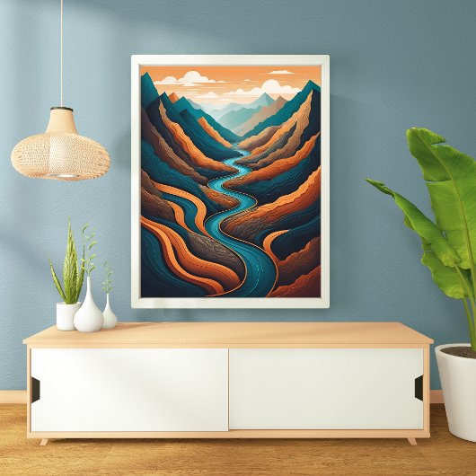 Winding River, Majestät Poster
