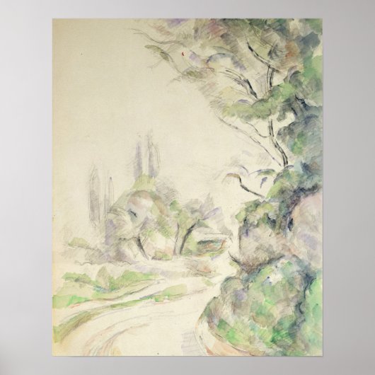 Winding Road, c.1900-06 (w/c auf Papier) Poster (Vorne)