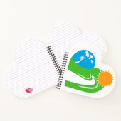 Winding Road Nature Herz Notizblock (Innenseite)