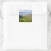 Winding Road Quadratischer Aufkleber (Tasche)