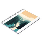 Winding Road Through Forest Notizblock (Linke Seite)