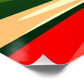 Winding Road Toward the Sun Poster (Ecke)