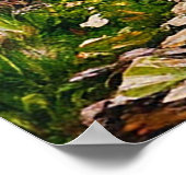 Winding Road, umgeben von grünen Bergen Poster (Ecke)