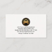 Winding Route Taxi Zielort Visitenkarte (Rückseite)