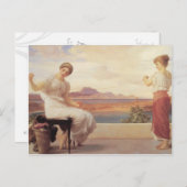 Winding the Skein - Lord Frederick Leighton Postkarte (Vorne/Hinten)