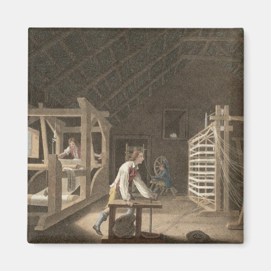 Winding, Warping with a New Improved Warping Mill Magnet (Vorne)