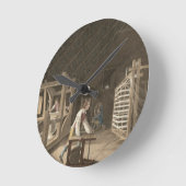 Winding, Warping with a New Improved Warping Mill Runde Wanduhr (Winkel)