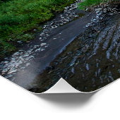 Winding Wyoming Stream (beschriftet) Poster (Ecke)