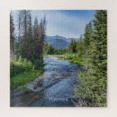 Winding Wyoming Stream (beschriftet) Puzzle (Vertikal)