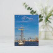 Windjammer auf dem Hansesail in Rostock (Deutschla Postkarte (Stehend Vorderseite)