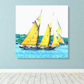 Windjammer, gepackte Leinwand (Insitu (Holzboden))