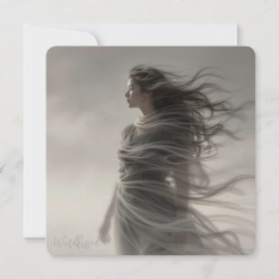 Windkissed - AI Fantasy Digital Art Druck