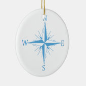Windkompass Keramik Ornament (Rechts)