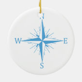 Windkompass Keramik Ornament (Hinten)