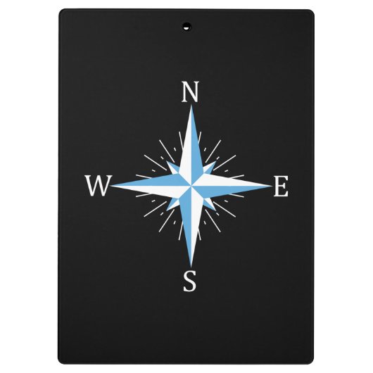 Windkompass Klemmbrett (Rückseite)