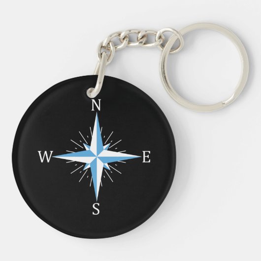 Windkompass Schlüsselanhänger (Rückseite)