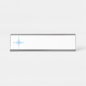 Windkompass Schreibtischnamensplakette (Vorderseite )