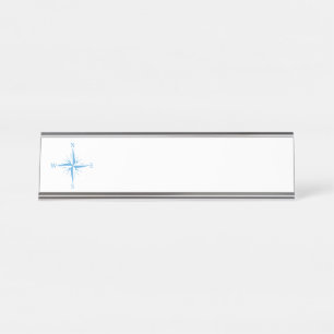 Windkompass Schreibtischnamensplakette
