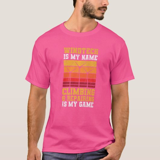 Windkraftangebot für einen Windtechniker T-Shirt (Vorderseite)