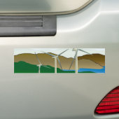 Windkraftanlage am See Autoaufkleber (Auf Auto)