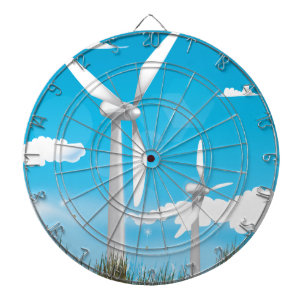 Windkraftanlage erneuerbare Energie Dartscheibe
