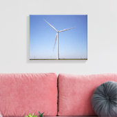 Windkraftanlage in einem ländlichen Oklahoma-Feld Leinwanddruck (Insitu (Wohnzimmer))