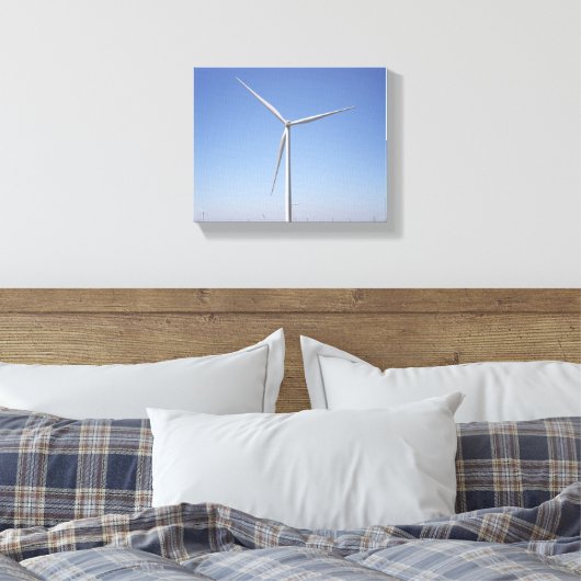 Windkraftanlage in einem ländlichen Oklahoma-Feld Leinwanddruck (Insitu (Schlafzimmer))