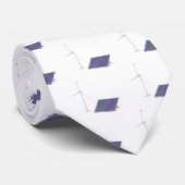 Windkraftanlage und Sonnenkollektor Krawatte (Gerollt)