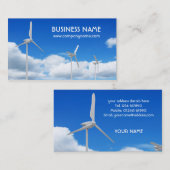 Windkraftanlage-Visitenkarte Visitenkarte (Vorne/Hinten)