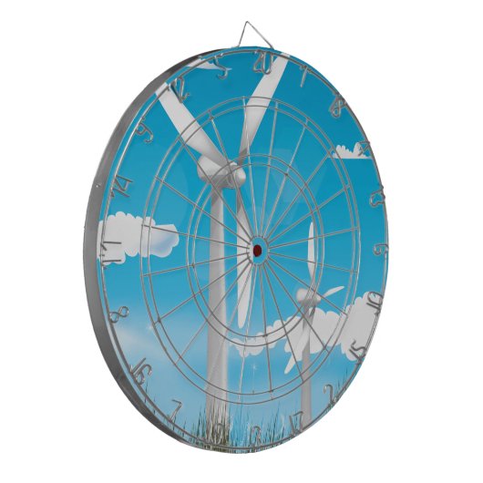 Windkraftanlagen Dartscheibe (Vorderseite Links)