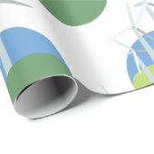 Windkraftanlagen Geschenkpapier (Rolleneckpunkt)