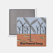 Windkraftanlagen Magnet (Vorderseite/Rückseite)
