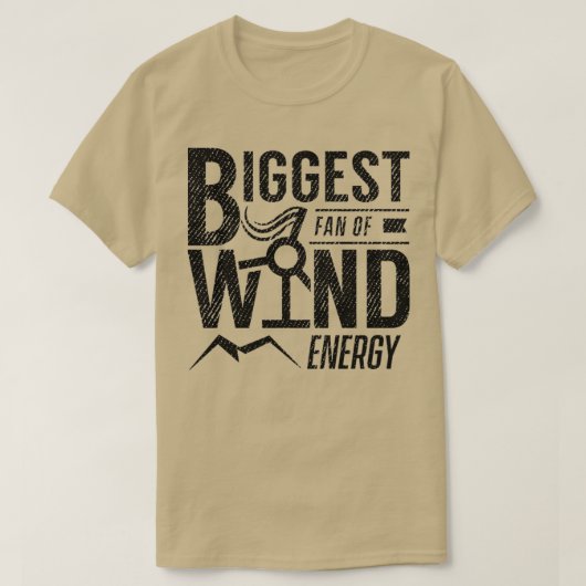 Windkraftanlagen - Power aus erneuerbaren Energieq T-Shirt (Design vorne)