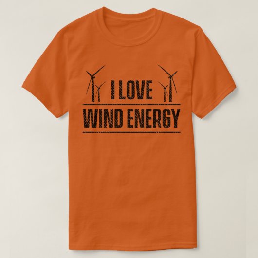Windkraftanlagen Power erneuerbare Energien T-Shirt (Design vorne)