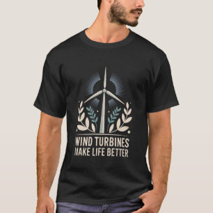 Windkraftanlagen-Techniker-Operator, Windturbinen T-Shirt