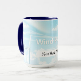 Windkraftblatt Tasse
