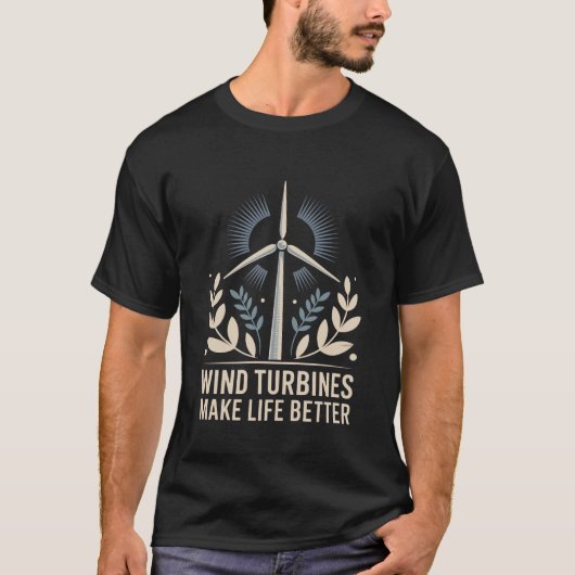 Windkrafttechniker-Operator, Windturbinen machen L T-Shirt (Vorderseite)